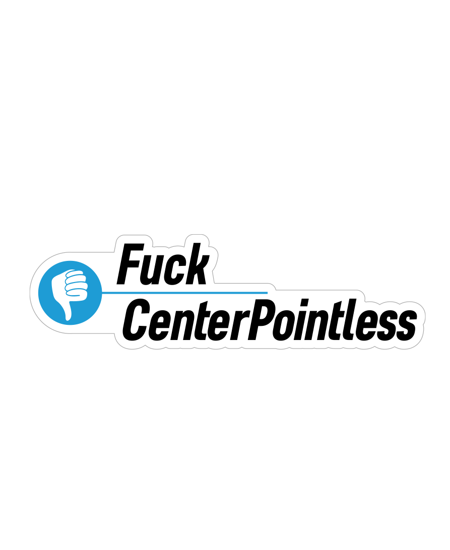 CenterPointless Sticker