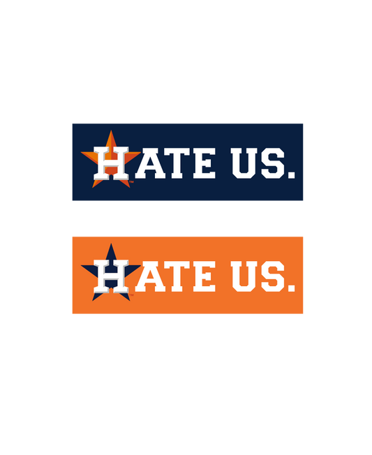 Astros Hate Us Stickers - 2 Pack