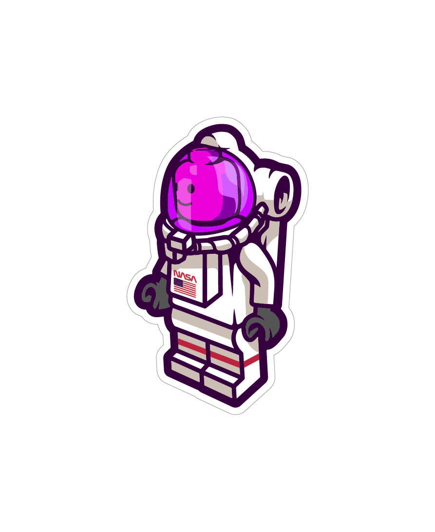 713 Astronaut Sticker