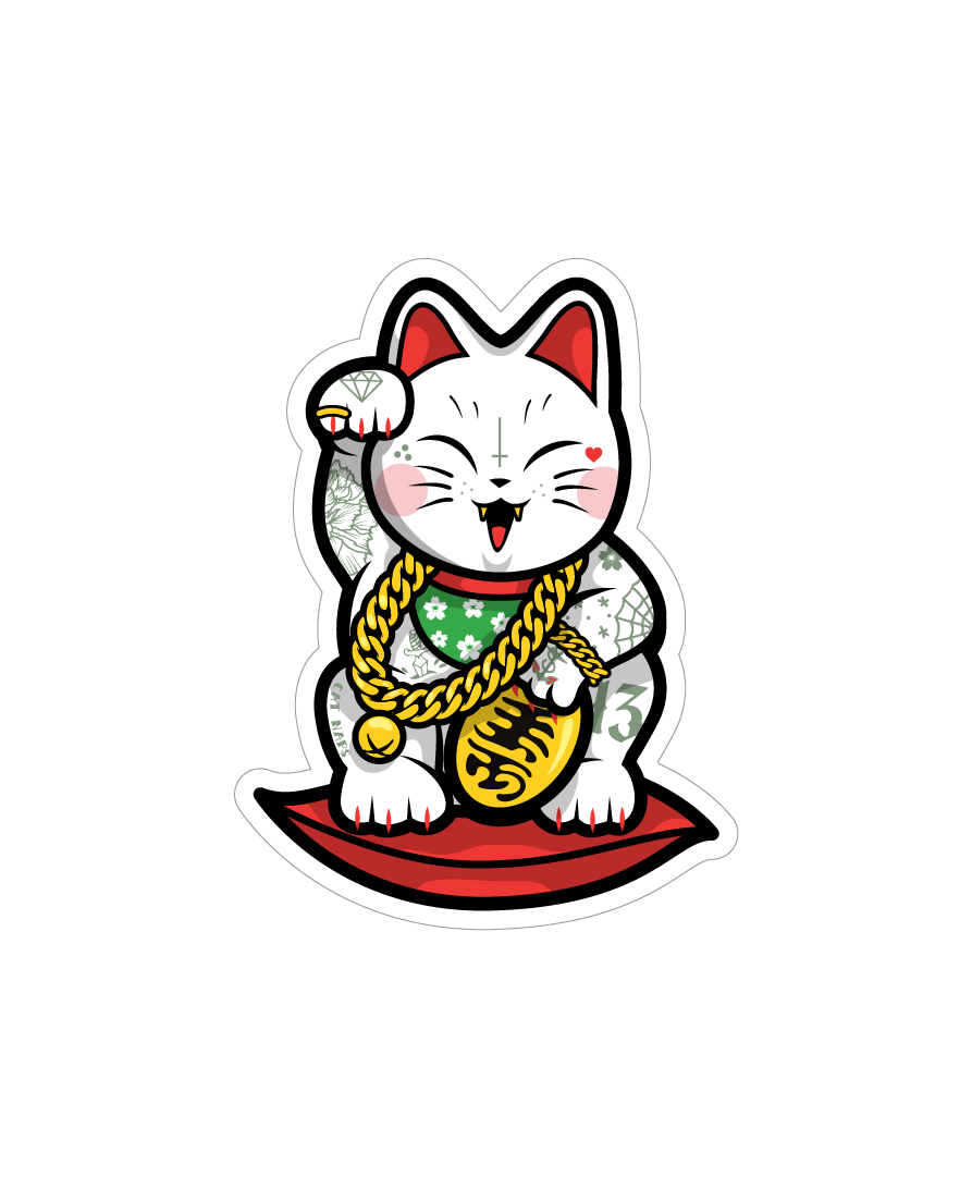 Lucky Cat Sticker