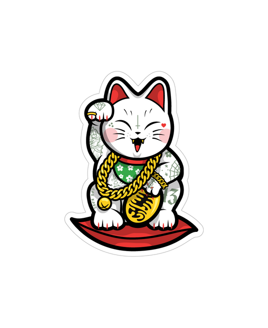 Lucky Cat Sticker